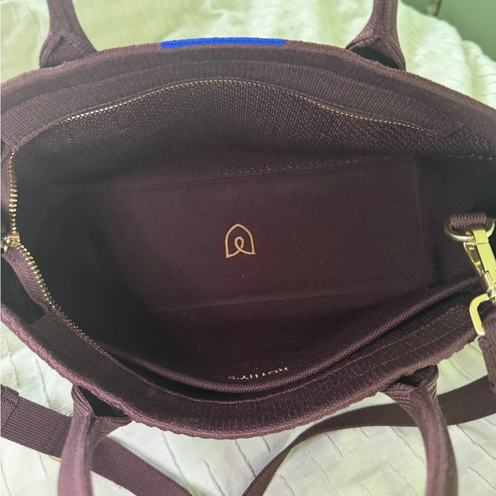 Rothy's Deep Burgundy Satchel Classic Handbag - Picture 3 of 6